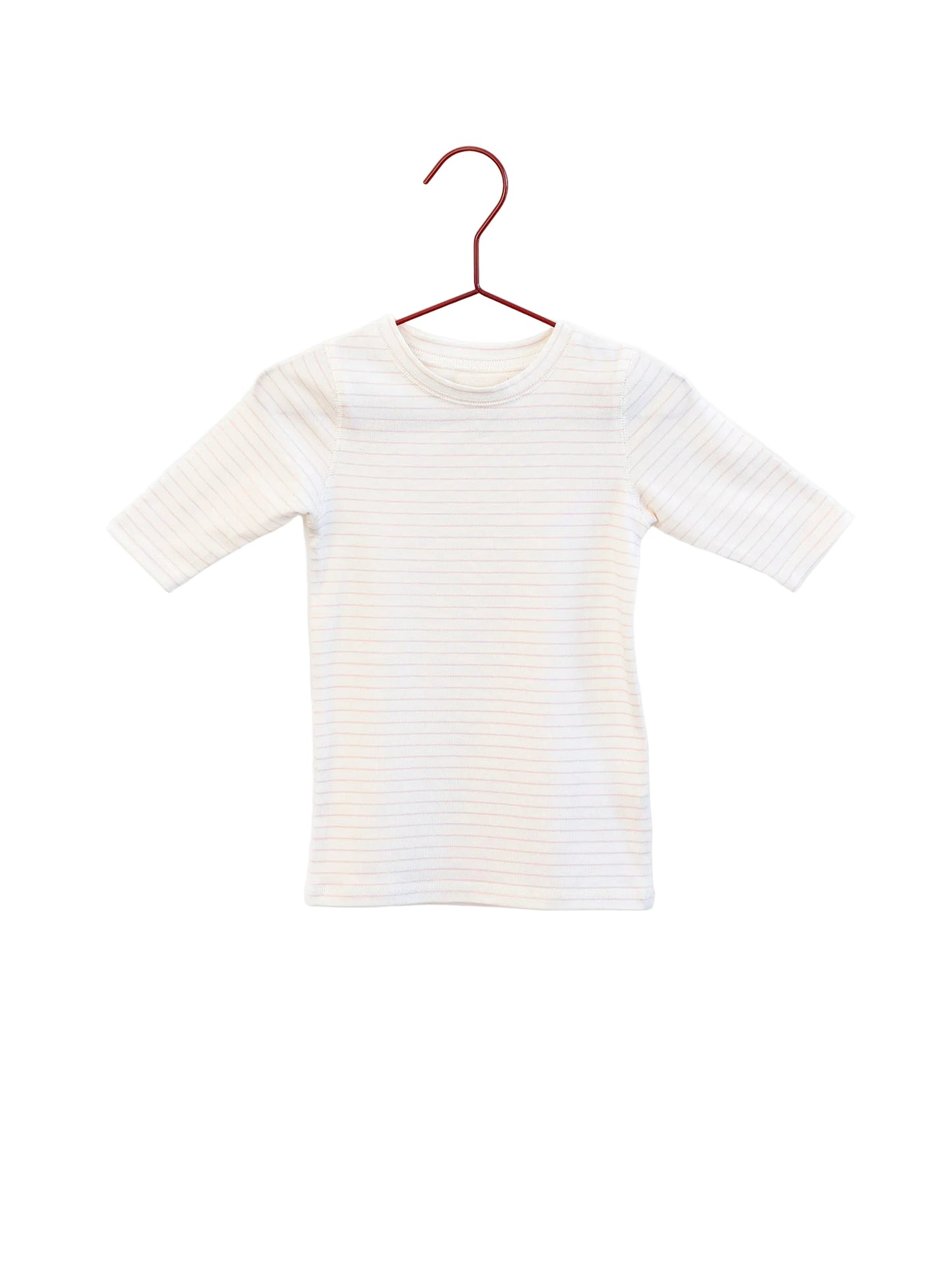 PLEASE MOM PINK STRIPED T-SHIRT