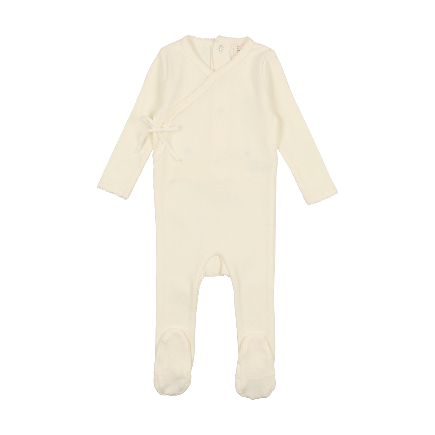 LILETTE IVORY PINPOINT WRAPOVER FOOTIE