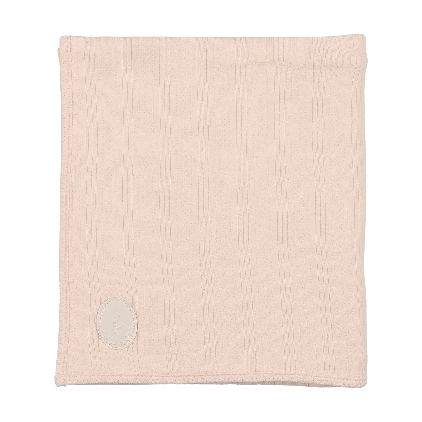 BEE & DEE BLOSSOM PINK POINTELLE ENGRAVED PLAQUE BLANKET