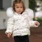 PRAMIE WHITE/PINK FLORAL PUFFER COAT