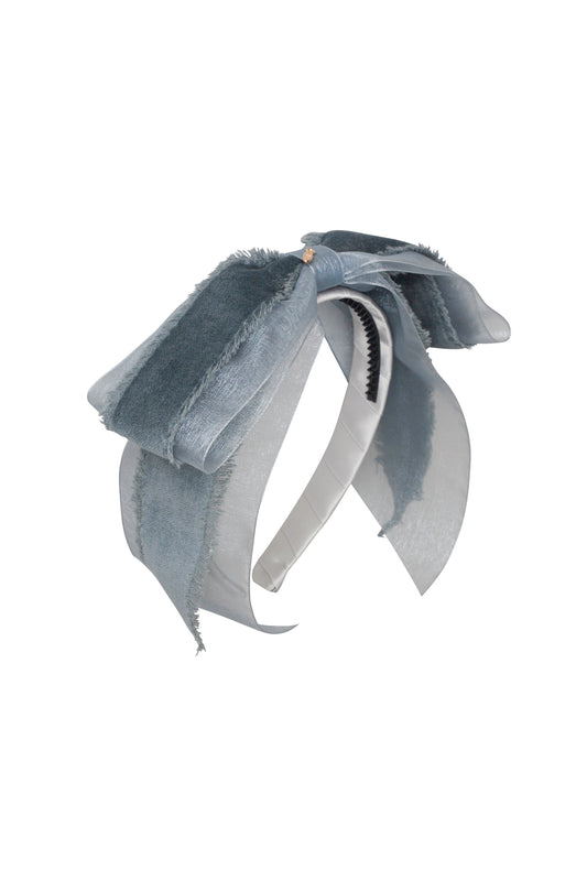 PROJECT 6 BLUE VELVET PRIMROSE HEADBAND [FINAL SALE]