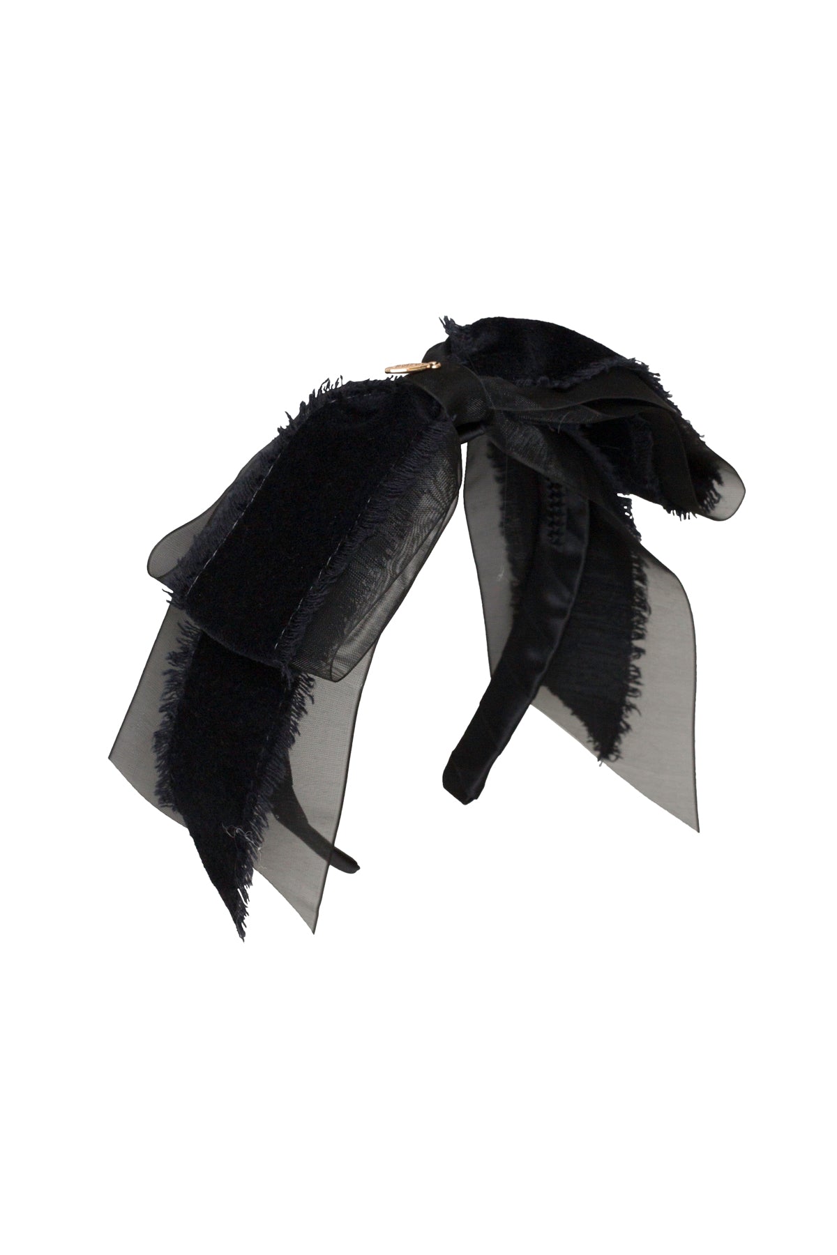PROJECT 6 BLACK VELVET PRIMROSE HEADBAND [FINAL SALE]
