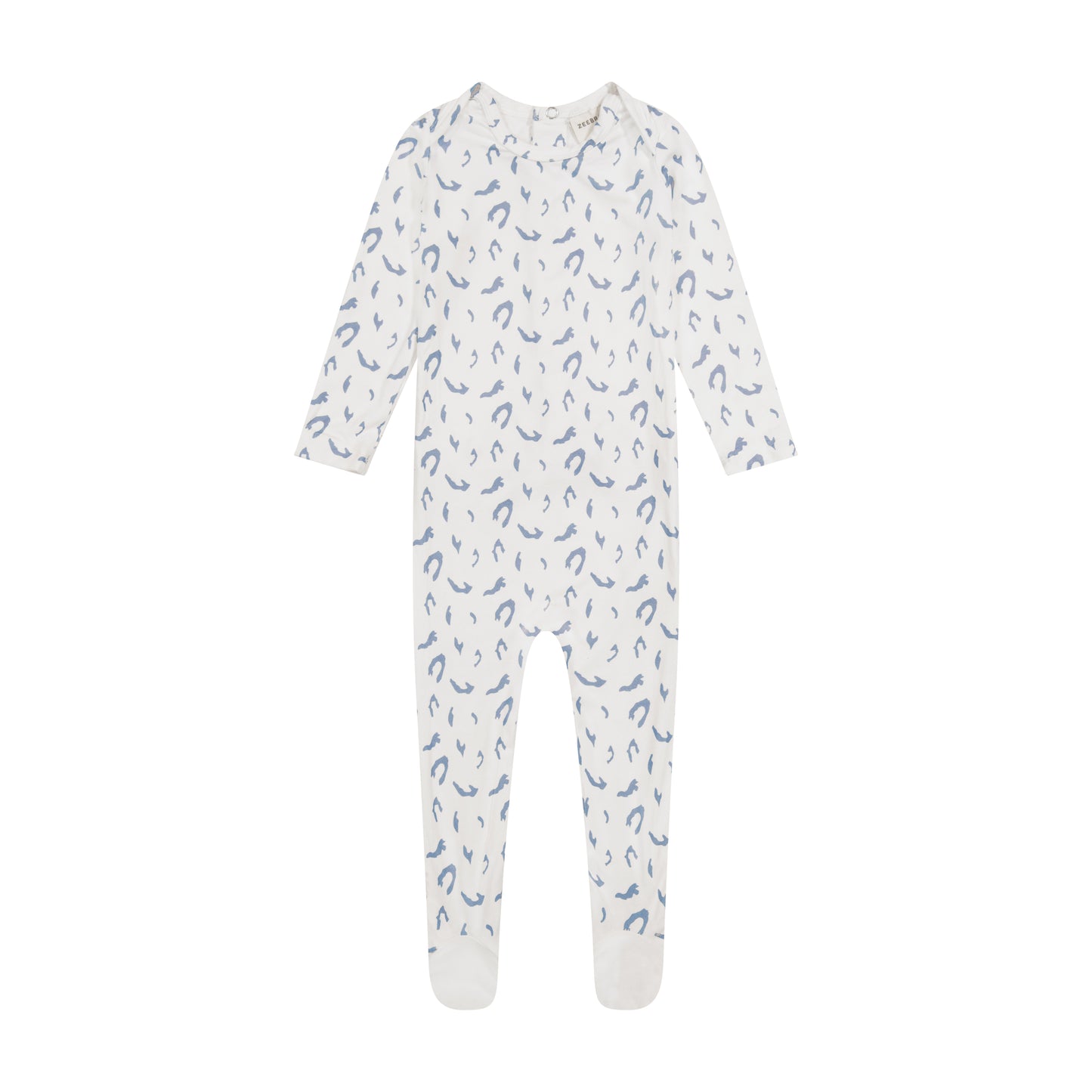 ZEEBRA WILLOW BLUE ABSTRACT PRINTED FOOTIE