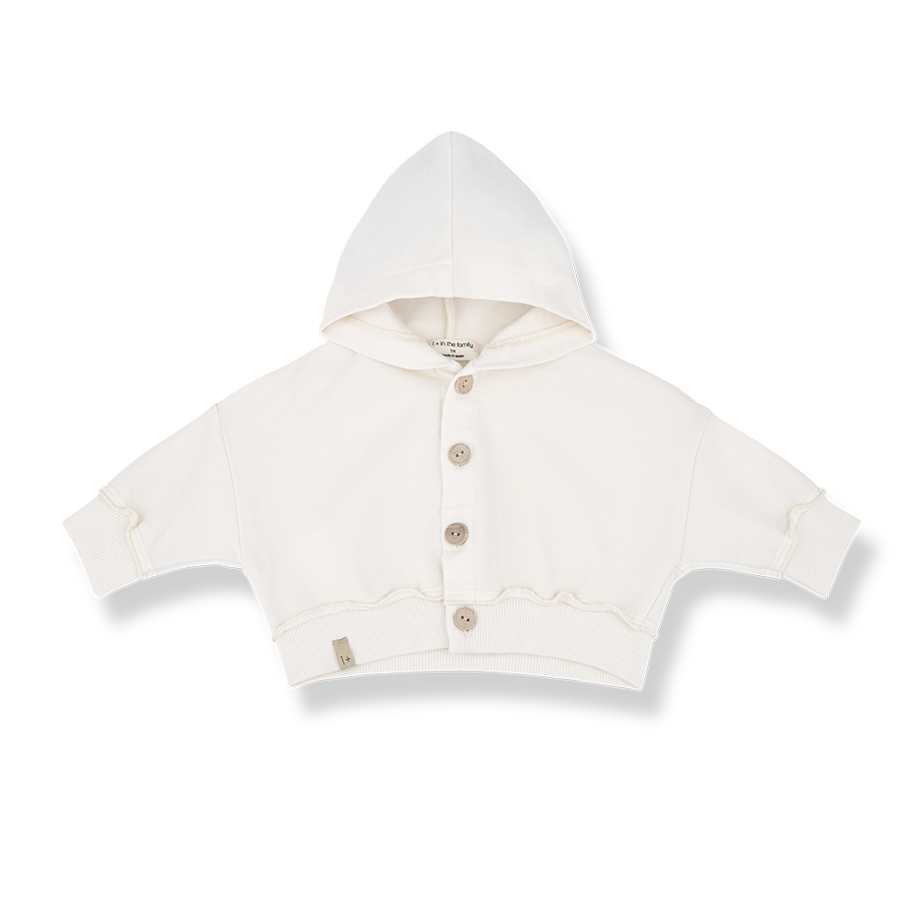 1 + IN THE FAMILY IVORY BUTTON SWEATER