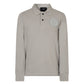 JOHN RICHMOND HEATHER GREY EMBOSSED LOGO POLO SHIRT