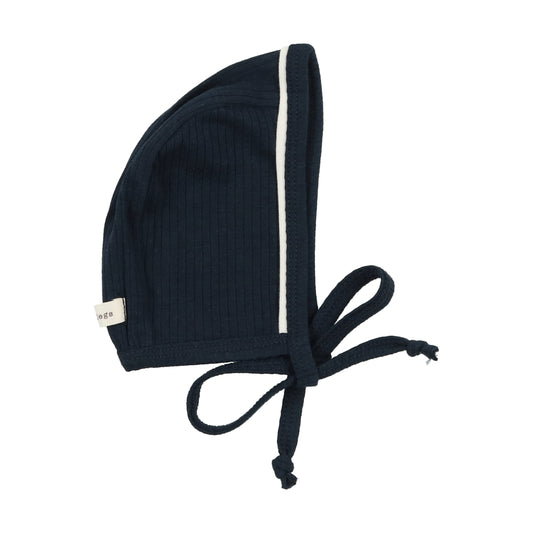 LIL LEGS NAVY RIBBED BONNET [FINAL SALE]