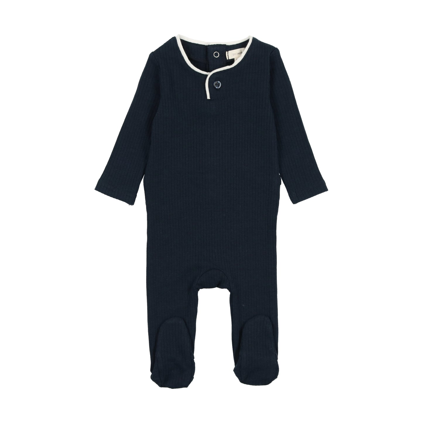 LIL LEGS NAVY RIBBED FOOTIE [FINAL SALE]