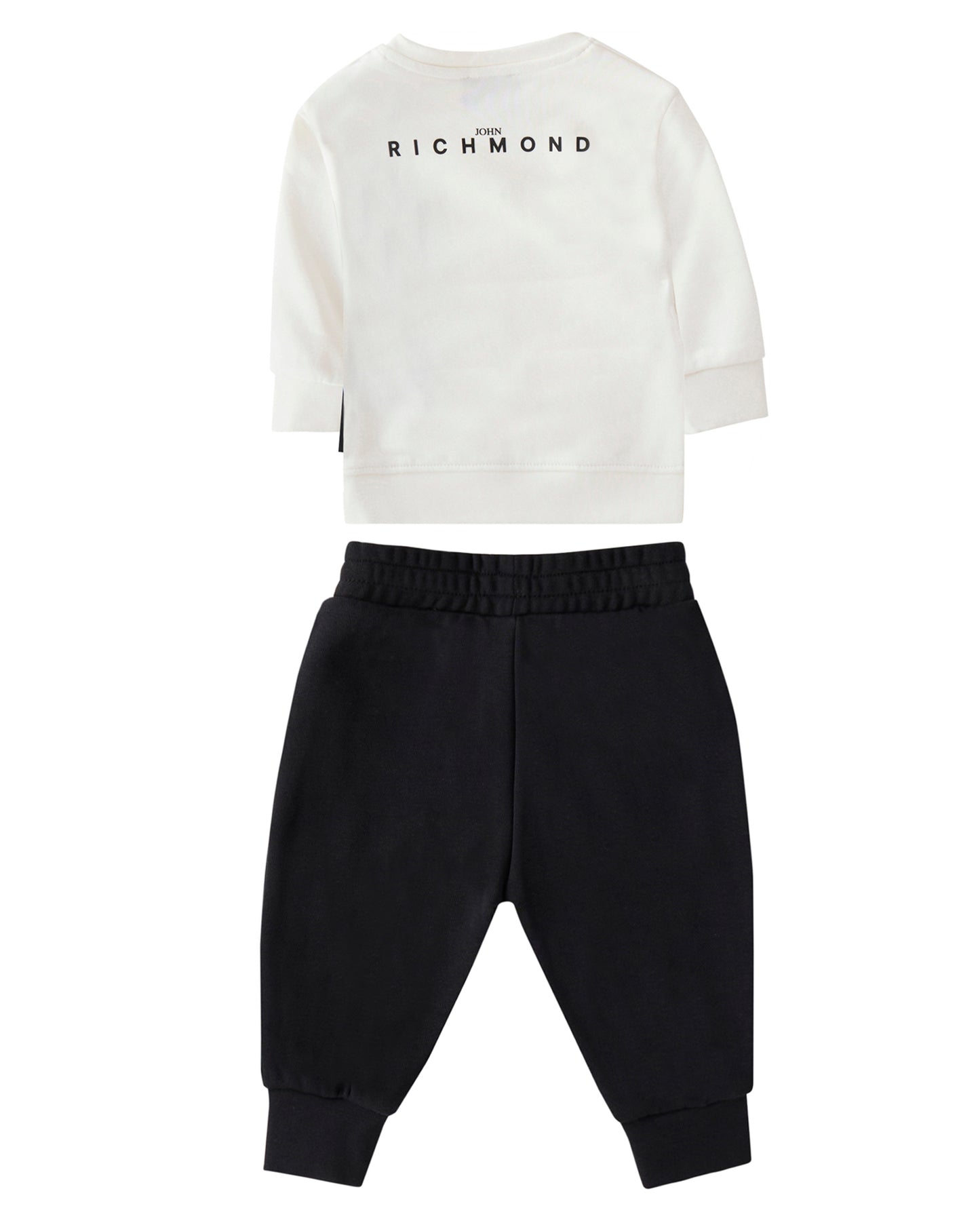 JOHN RICHMOND IVORY LOGO SWEATSHIRT SET