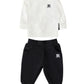 JOHN RICHMOND IVORY LOGO SWEATSHIRT SET