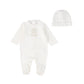 ROBERTO CAVALLI MONOGRAM FOOTIE AND BEANIE