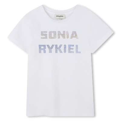 SONIA RYKIEL WHITE COLORED LOGO T-SHIRT