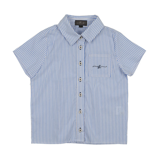 SWEET THREADS LIGHT BLUE COLLAR SHIRT