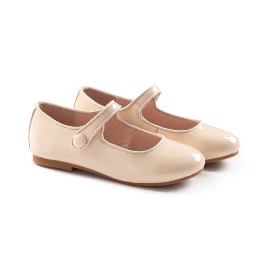 RAYBELLE PALE PINK PATENT LEATHER MARY JANES