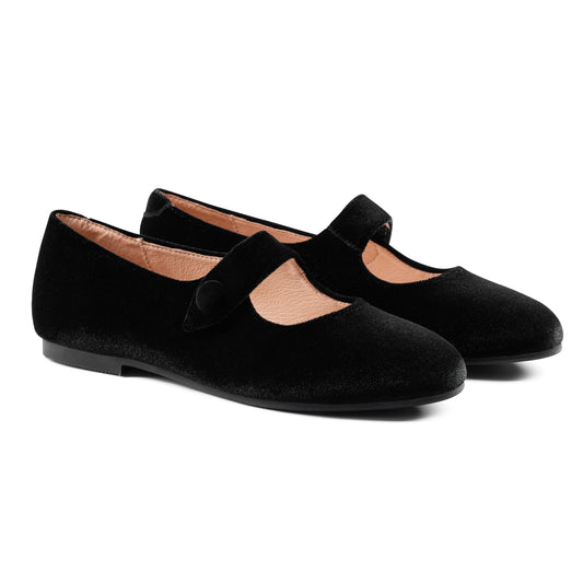 RAYBELLE BLACK VELVET TEEN MARY JANE