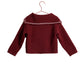 PLEASE MOM RED SAILOR COLLAR KNIT SWEATER