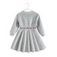 RETRO KID GREY/RED VELOUR LOGO DRESS