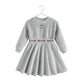 RETRO KID GREY/RED VELOUR LOGO DRESS