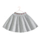 RETRO KID GREY/RED VELOUR LOGO SKIRT