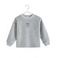 RETRO KID GREY/RED VELOUR LOGO TOP