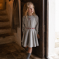 RETRO KID GREY/RED VELOUR LOGO DRESS