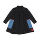 RETRO KID BLACK/RED STITCHED POCKET DRESS