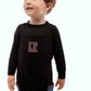 RETRO KID BLACK/RED STITCHED OVERALL