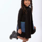 RETRO KID BLACK/RED STITCHED POCKET DRESS