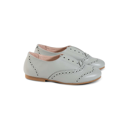 RAYBELLE GREY HOLE DESIGN OXFORD SHOE