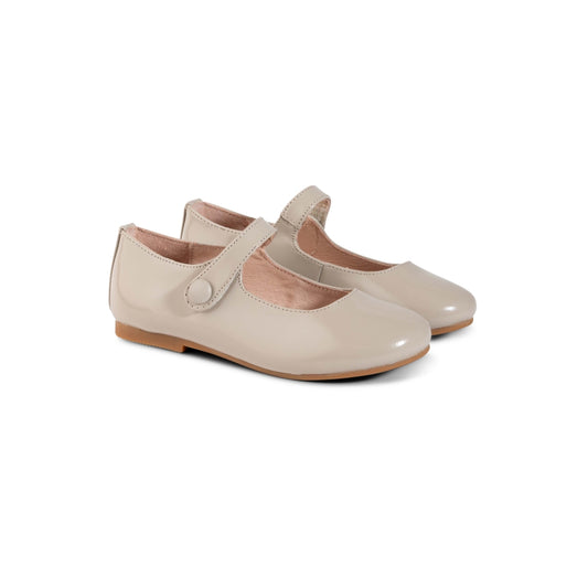 RAYBELLE TAUPE PATENT LEATHER MARY JANE