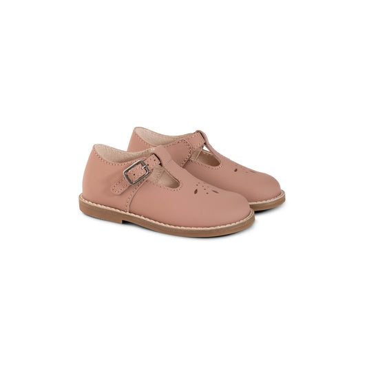 RAYBELLE MAUVE EYELET T-STRAP SHOE