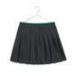 RETRO KID GREY/GREEN PLEATED SWEAT SKIRT
