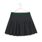 RETRO KID GREY/GREEN PLEATED SWEAT SKIRT