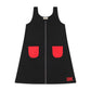 RETRO KID BLACK/RED CORD POCKET JUMPER
