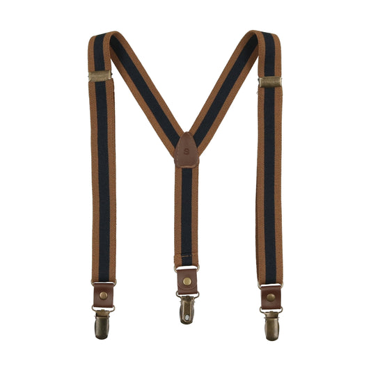 ANALOGIE NAVY/CAMEL SUSPENDERS [FINAL SALE]