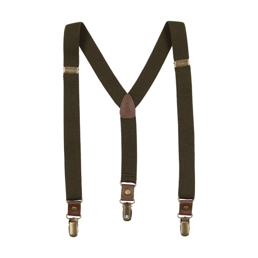 ANALOGIE OLIVE GREEN SUSPENDERS [FINAL SALE]