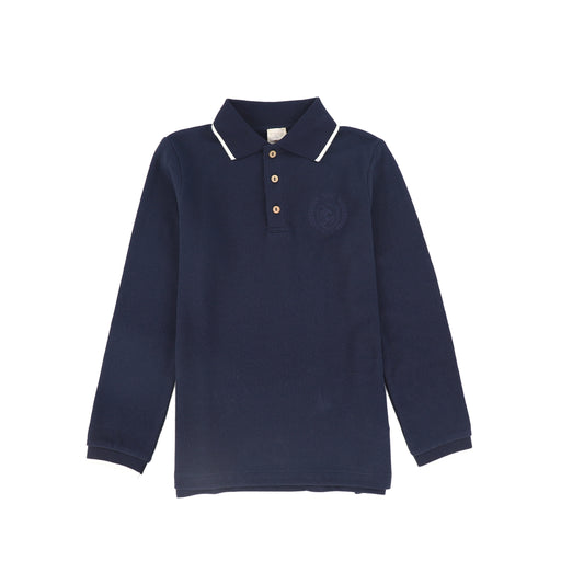 ANALOGIE NAVY EMBLEM POLO