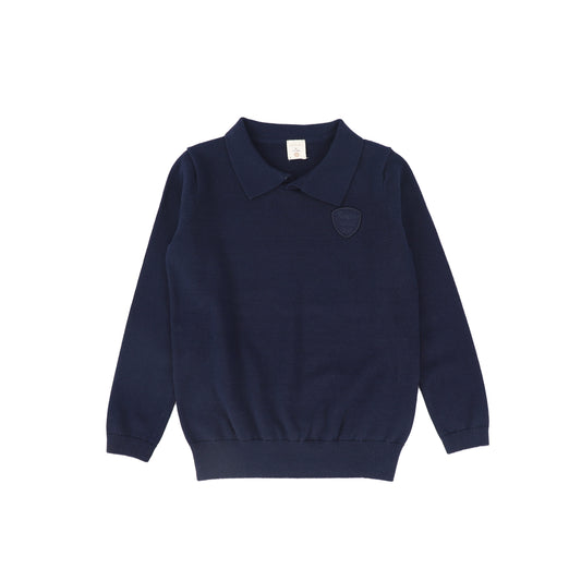 ANALOGIE NAVY KNIT POLO