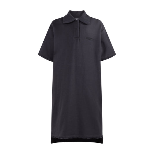 TNTRM BLACK MIDI SHIRT DRESS