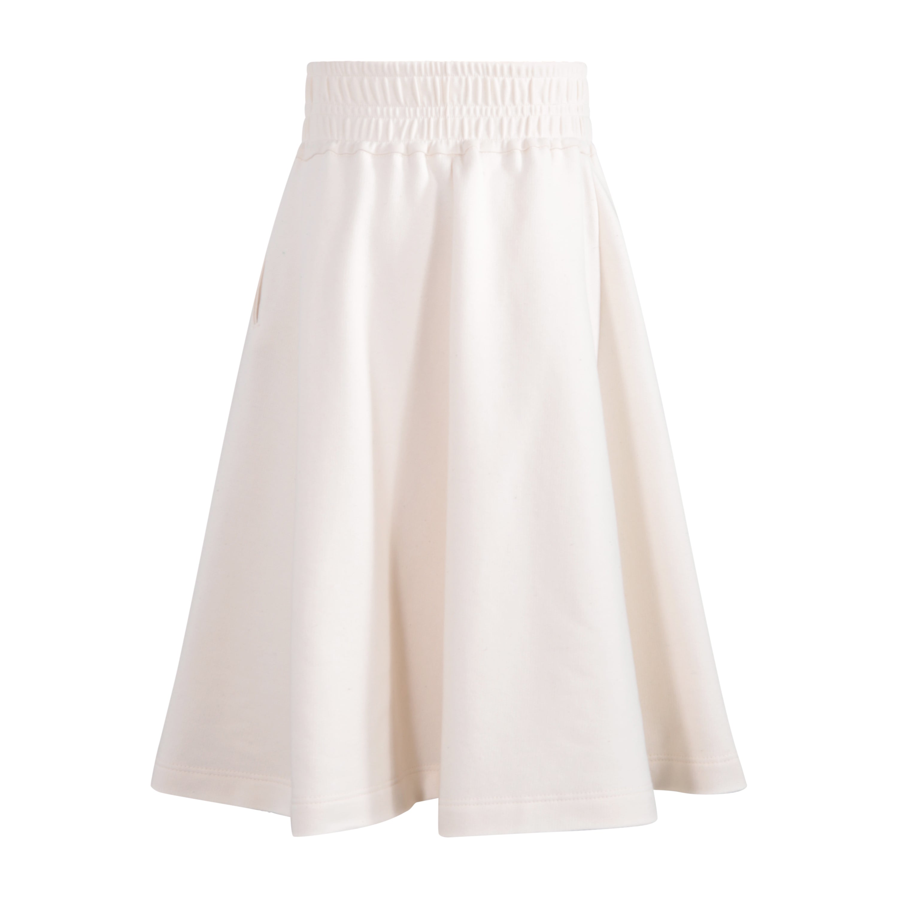 TNTRM OFF WHITE CONTRAST TRIM MIDI SKIRT [FINAL SALE] – Luibelle