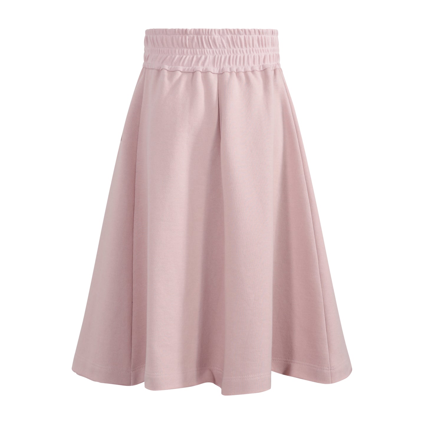 TNTRM PINK CONTRAST TRIM MIDI SKIRT