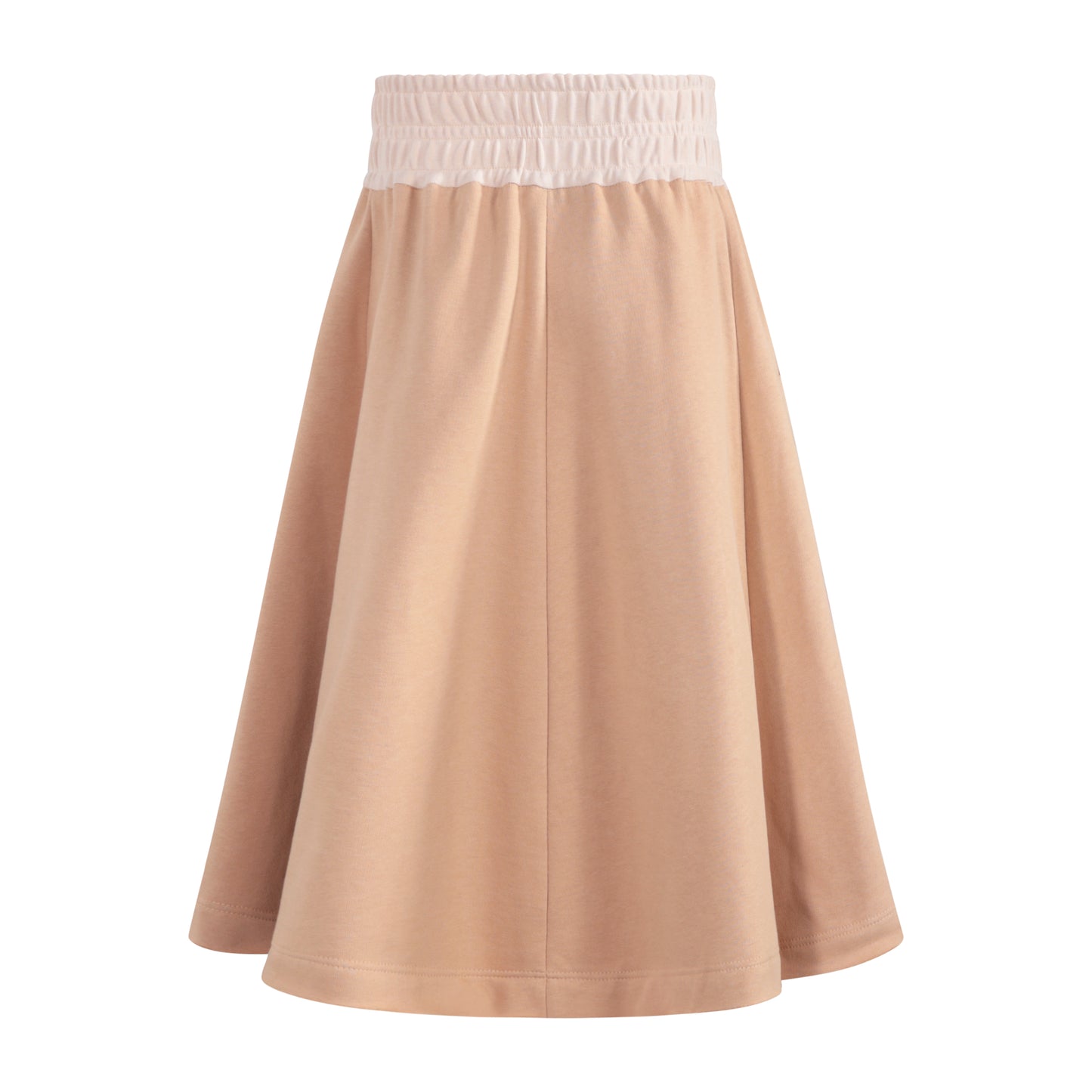 TNTRM TAN CONTRAST TRIM MIDI SKIRT