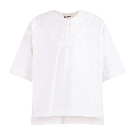 TNTRM OFF WHITE TEXTURED TOP