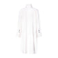 TNTRM PEARL WHITE BOW COLLAR SHIRT DRESS