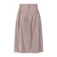 TNTRM COFFEE BROWN PLAID PLEATED TWILL SKIRT