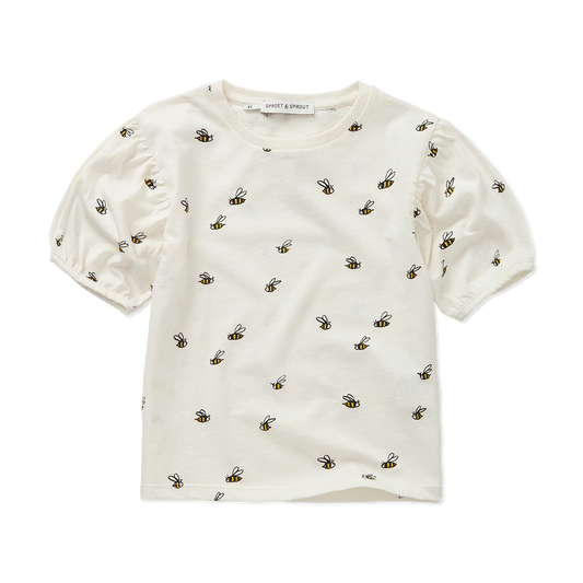 SPROET & SPROUT BIEGE BEE PRINT T-SHIRT