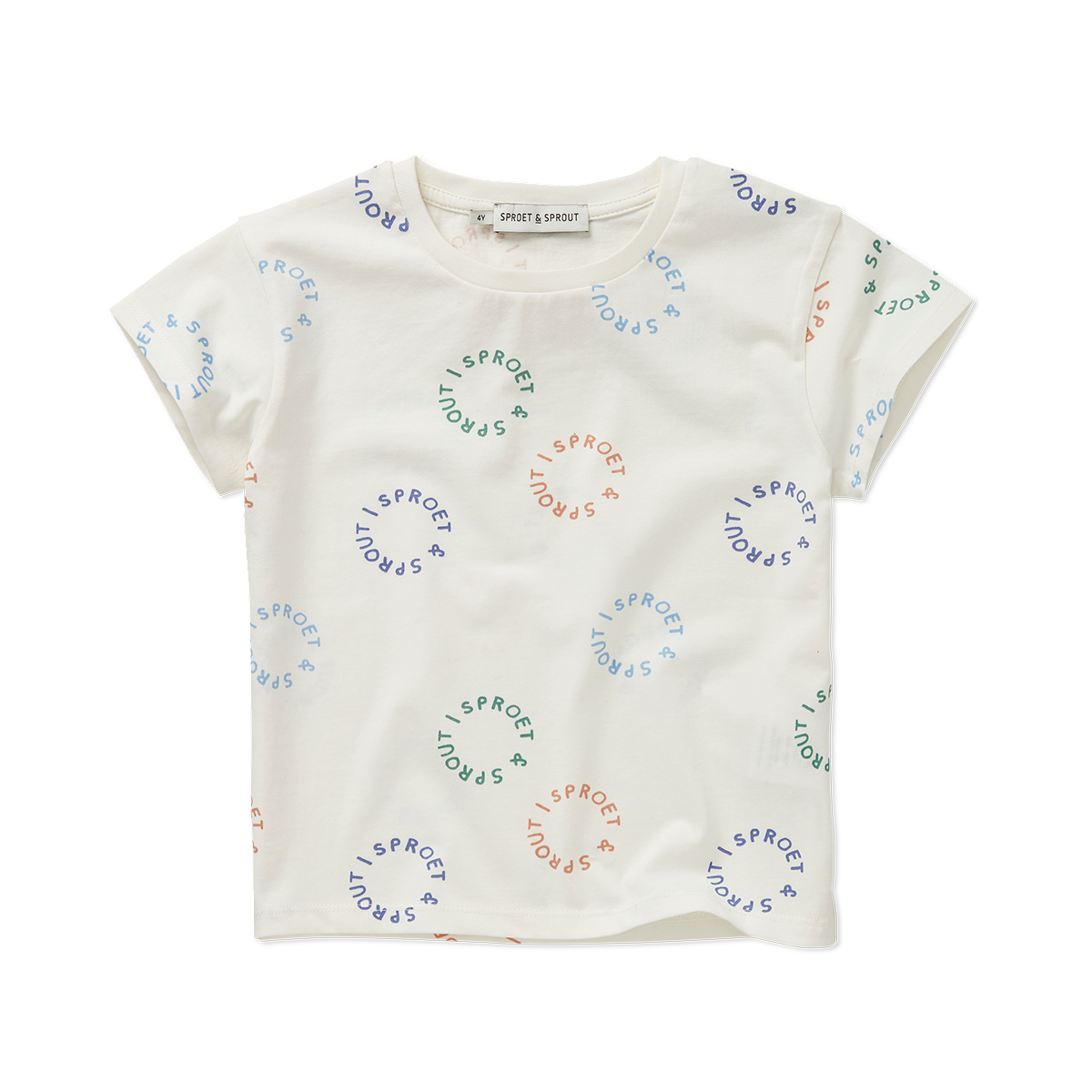 SPROET & SPROUT ECRU LOGO PRINT T-SHIRT