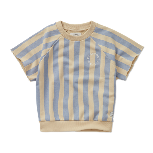 SPROET & SPROUT DUSTY BLUE STRIPE TOP