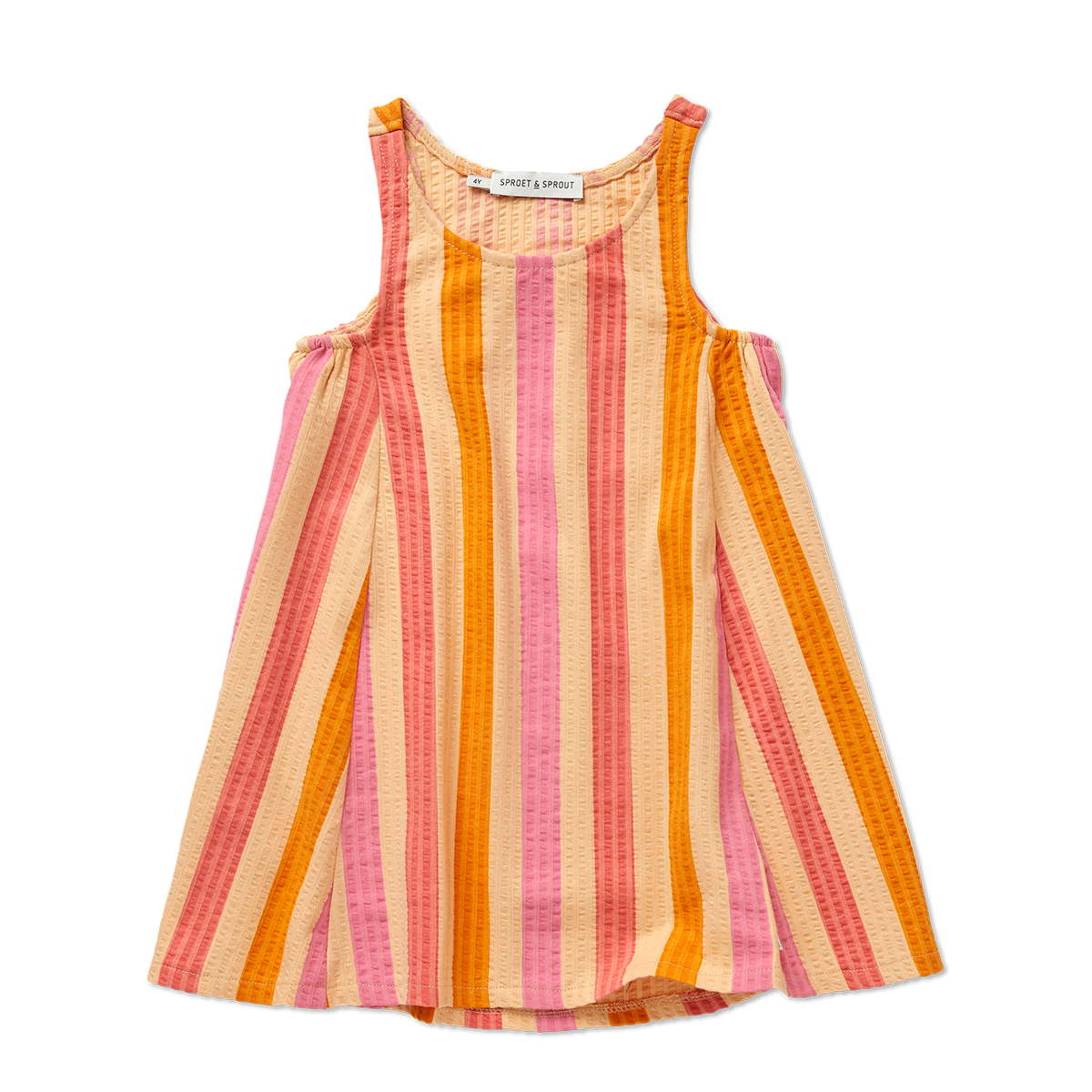 SPROET & SPROUT PINK/ORANGE STRIPE JUMPER