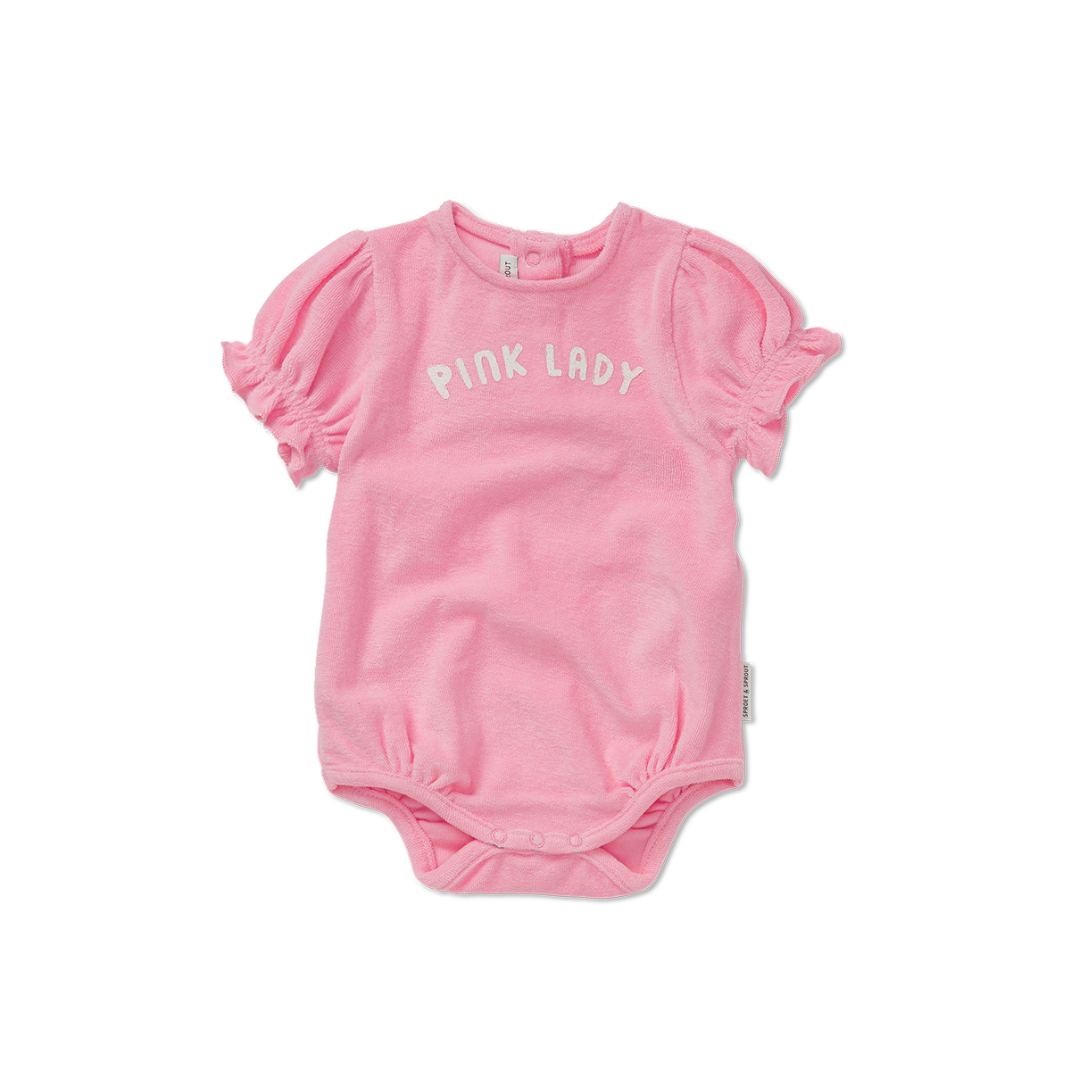 SPROET & SPROUT PINK TERRY ROMPER