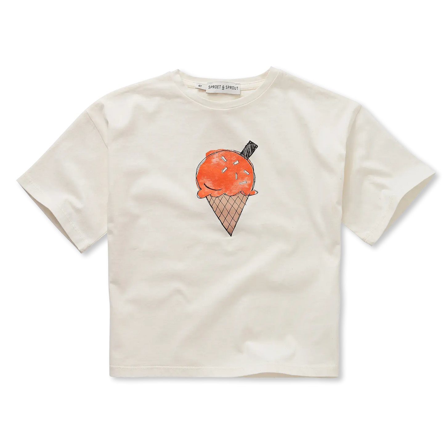 SPROET & SPROUT OFF WHITE ICE CREAM T-SHIRT